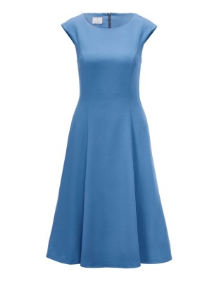 Ärmelloses Kleid mit schwingendem Rockteil