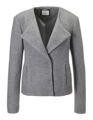 Kurze Wolljacke in legerem Boxy-Stil