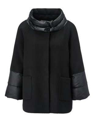 Wolljacke mit Nylon-Akzenten