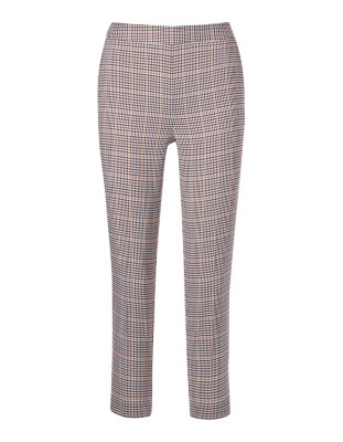 patterned cropped trousers