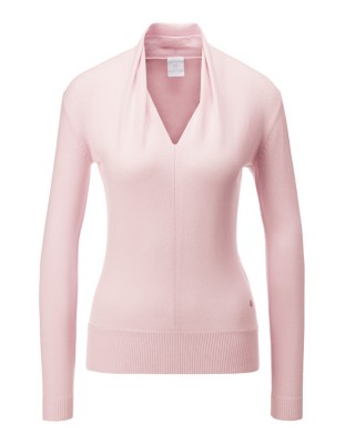 Schmaler Pullover mit V-Ausschnitt und Langarm