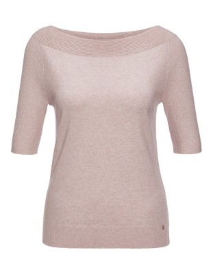 Bedruckte Strickjacke mit Glanz-Effekt