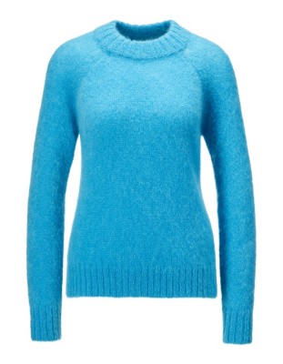 Rundhals-Pullover mit langen Ärmeln