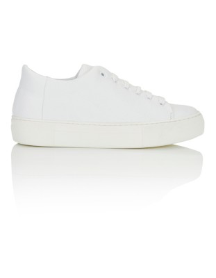 white chunky sole trainers