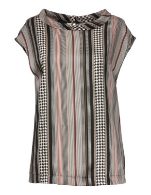Bluse mit grafischem Druck