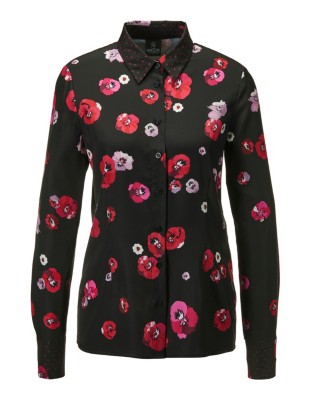 Feminine Hemdbluse mit Blumen-Druck